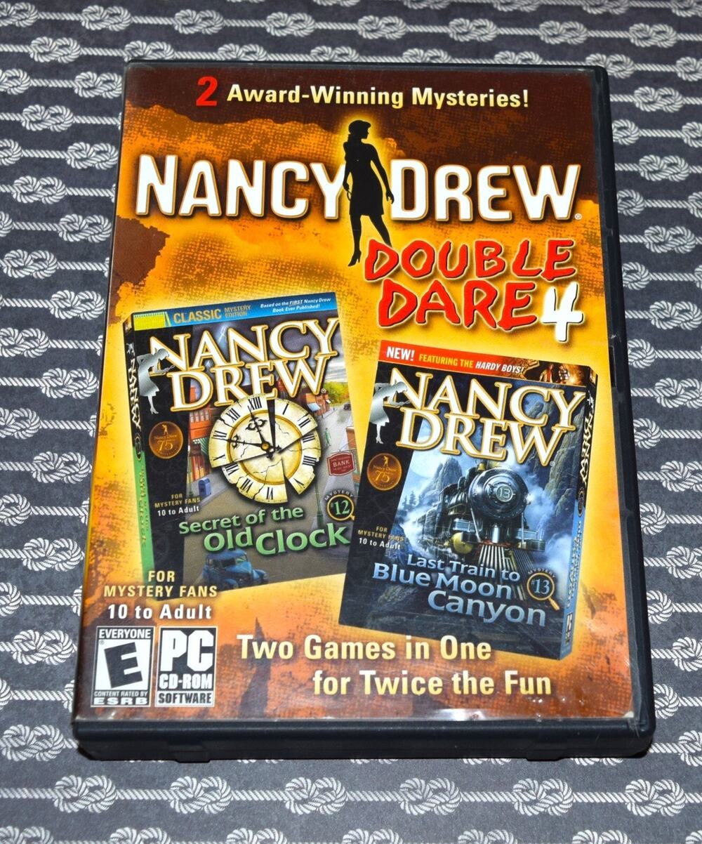 Nancy Drew Double Dare 4 - PC - Video Game Last Train Blue Moon , Old Clock